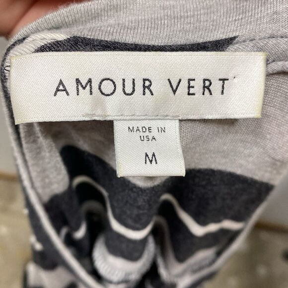 Amour Vert Striped Long Sleeve Shirt Dress Medium - Picture 2 of 5